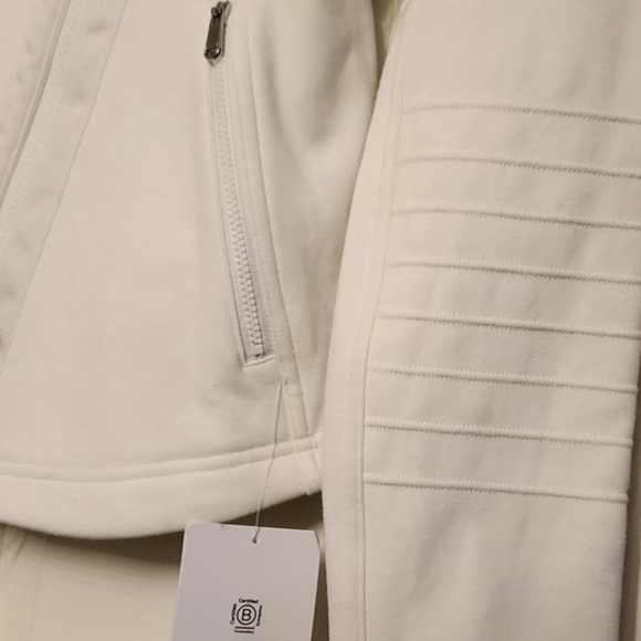 NWT Athleta Moto Jacket Size X-Small Magnolia White Color - Picture 5 of 9